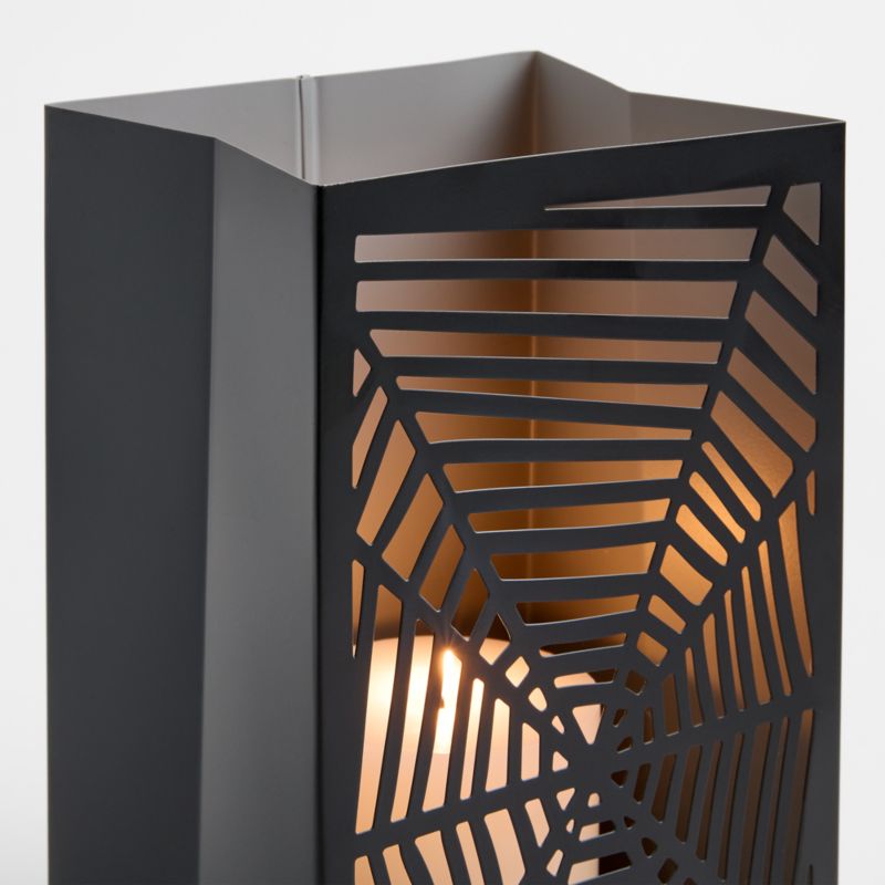 Spider Web Paper Bag Metal Lantern - image 1 of 4