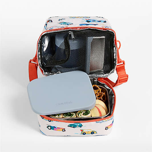 Speed Racecars Dual Compartment Soft Insulated Kids Lunch Box