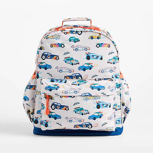 Speed Racecars Large Kids Backpack with Side Pockets