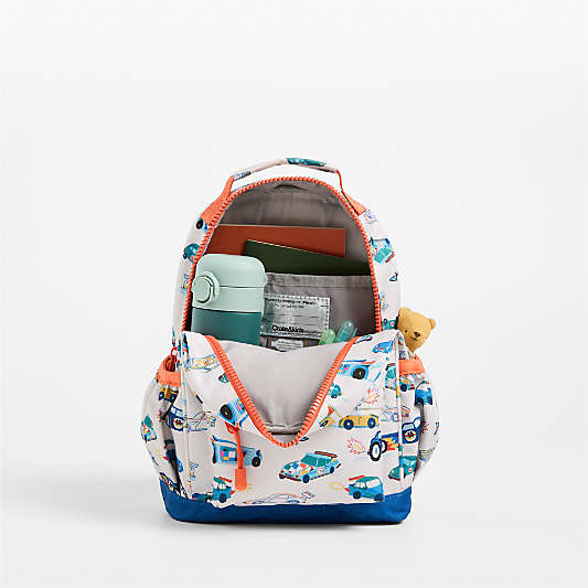 Speed Racecars Small Kids Backpack with Side Pockets