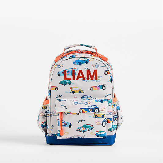 Speed Racecars Small Kids Backpack with Side Pockets