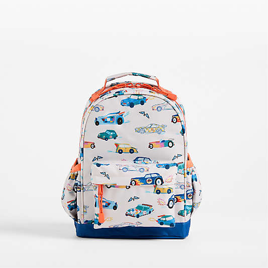 Speed Racecars Small Kids Backpack with Side Pockets