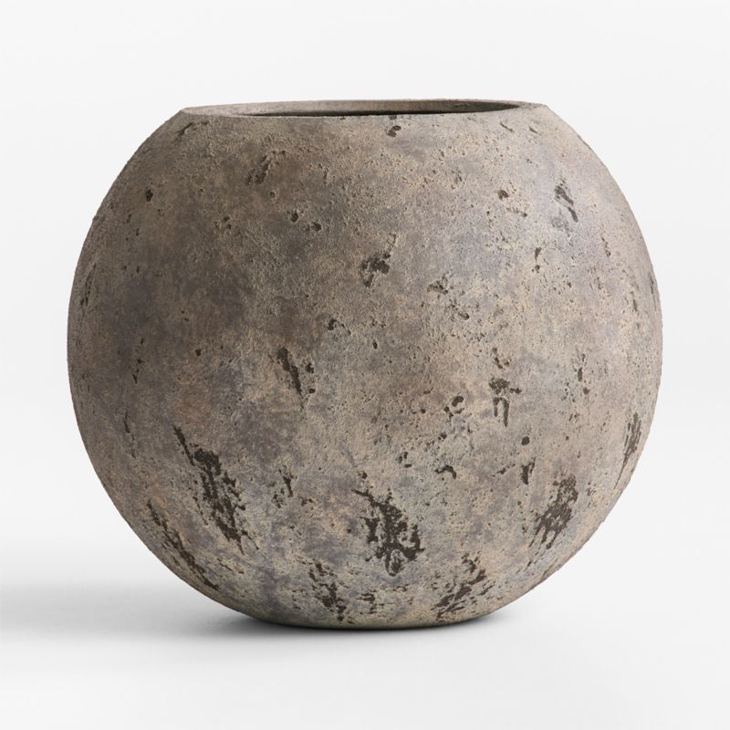 Sphere 22.5" x 26.0" Bronze Textured Indoor/Outdoor Planter - image 5 of 10