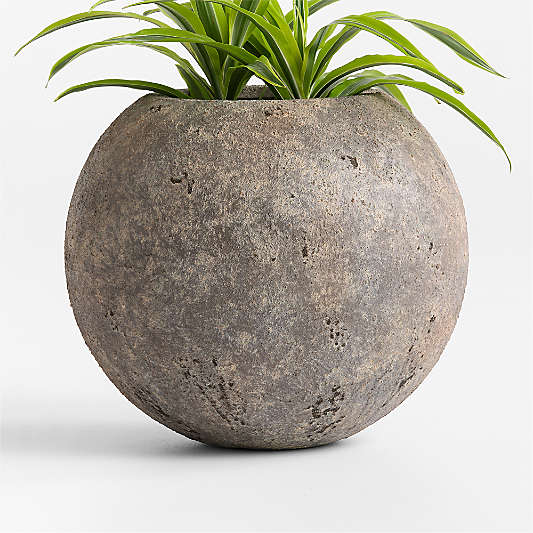 Sphere 17.5" x 20.0" Bronze Textured Indoor/Outdoor Planter