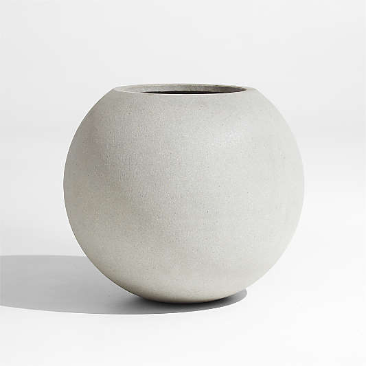 Sphere Small Light Grey Indoor/Outdoor Planter 20"