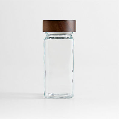 View Crate & Barrel Spice Jar with Acacia Lid details