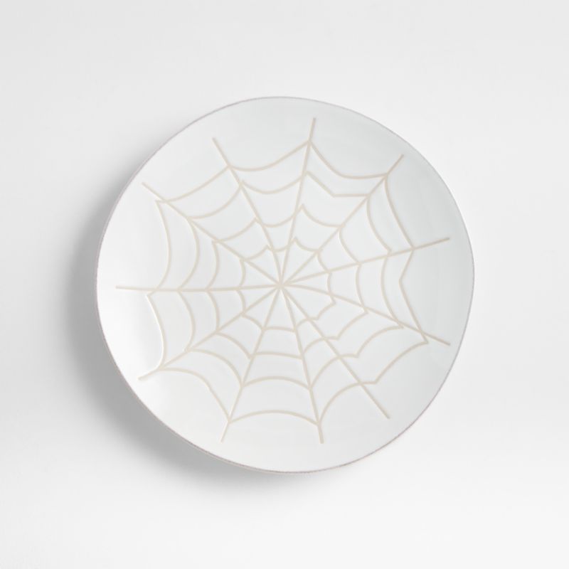 Spiderweb Halloween Salad Plate