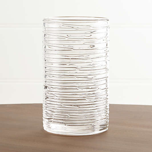 Spin Large Glass Pillar Candle Holder