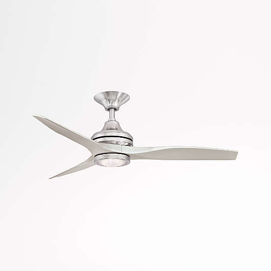 Fanimation Spitfire 48" Brushed Nickel Indoor/Outdoor Ceiling Fan with LED Light