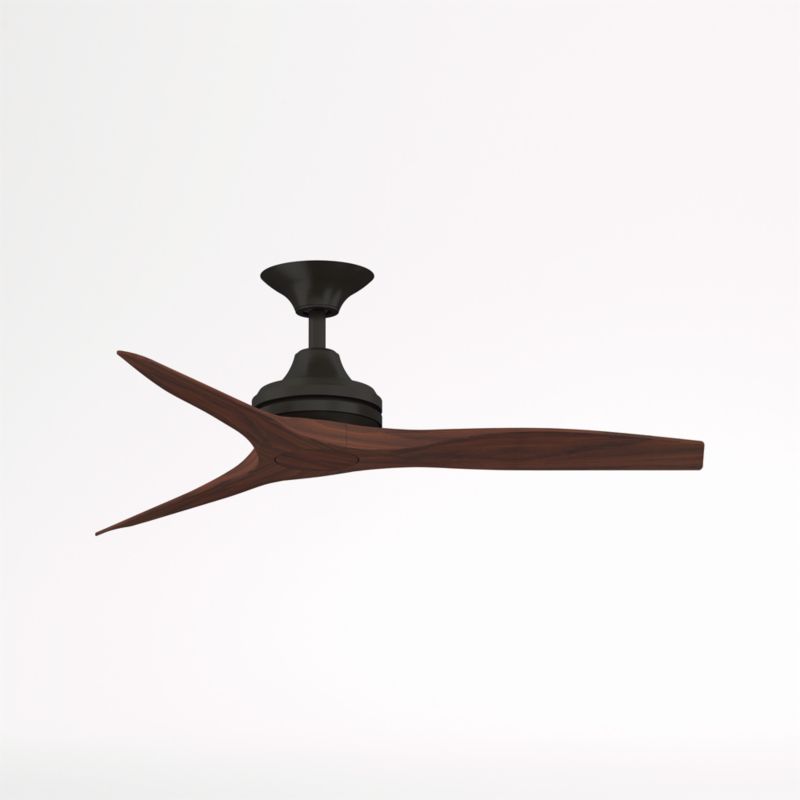 Fanimation Spitfire 48" Dark Bronze/Whiskey Wood Indoor/Outdoor Ceiling Fan