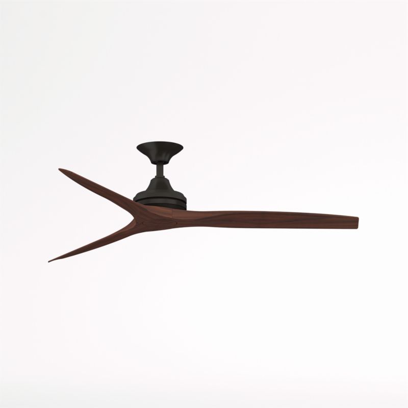 Fanimation Spitfire 60 Dark Bronze/Whiskey Wood Indoor/Outdoor Ceiling Fan - image 0 of 1