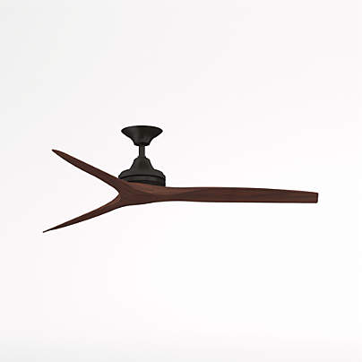 Fanimation Spitfire 60 Dark Bronze/Whiskey Wood Indoor/Outdoor Ceiling Fan