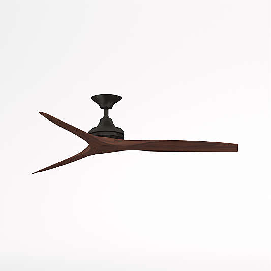 Fanimation Spitfire 60 Dark Bronze/Whiskey Wood Indoor/Outdoor Ceiling Fan