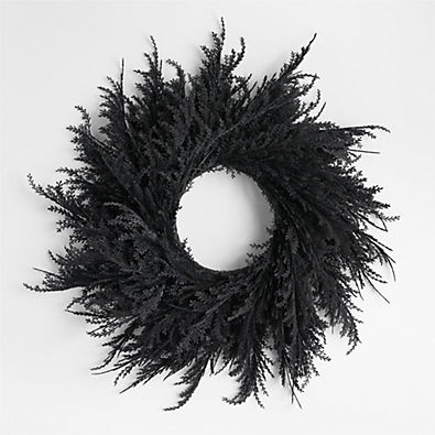 View Spooky Black Wreath details