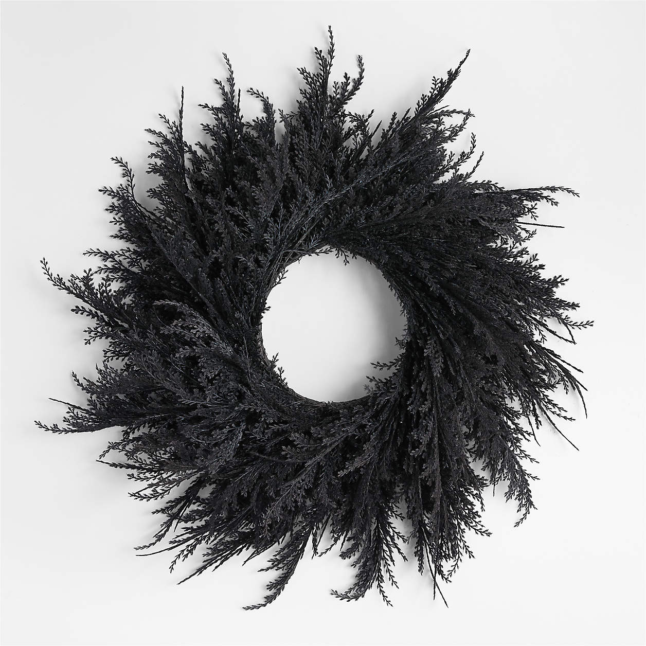 Spooky Black Halloween Wreath + Reviews Crate & Barrel