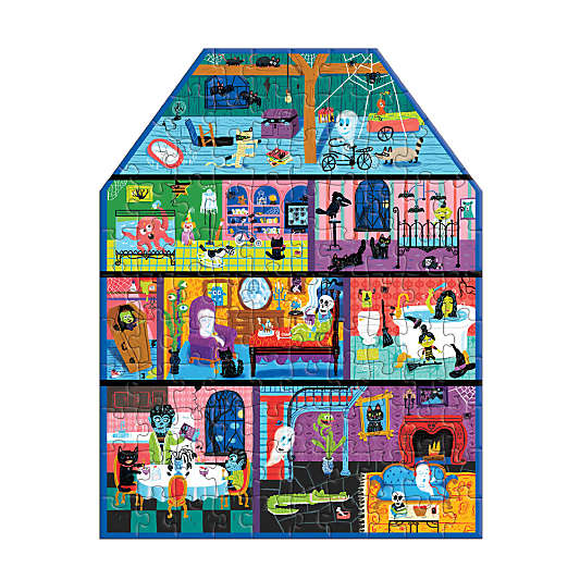 Spooky House 100-Piece Kids Halloween Puzzle