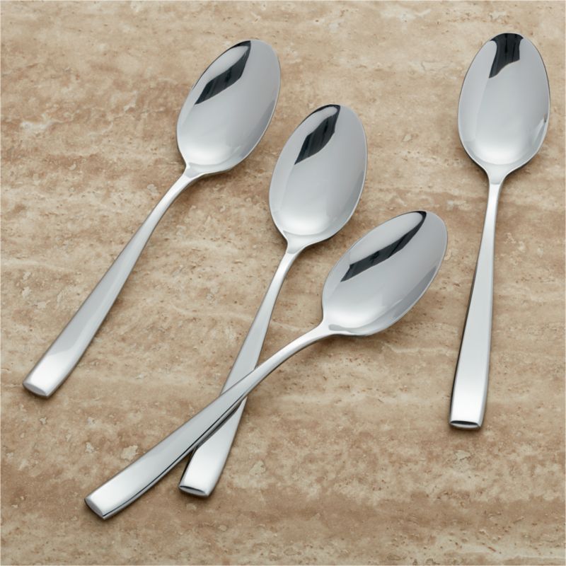 Aspen Dinner Spoons, Set of 4   Reviews | Crate & Barrel