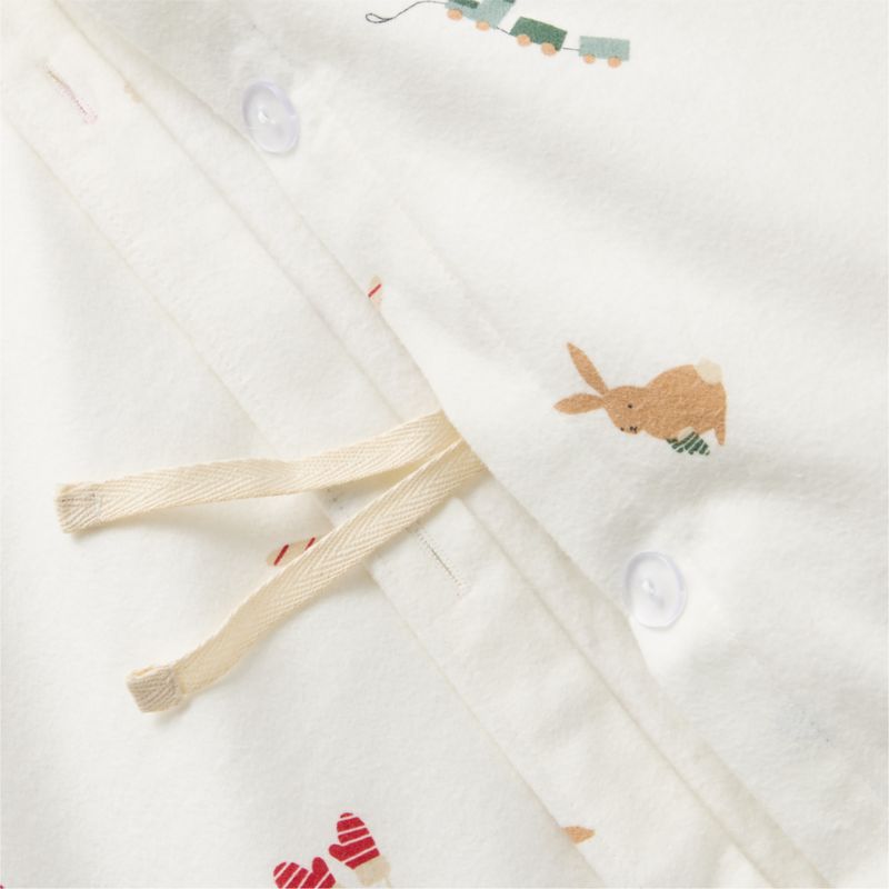 Supercozy Merry Moments Christmas 100% Organic Cotton Flannel Kids Twin Duvet Cover - image 2 of 4