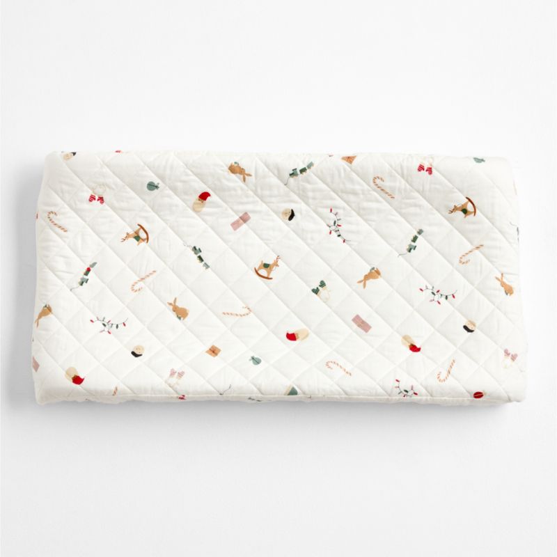 Supercozy Merry Moments Christmas Organic Flannel Baby Changing Pad Cover - image 3 of 5