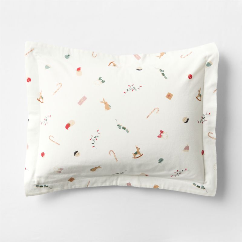 Viewing product image Supercozy Merry Moments Christmas 100% Organic Cotton Flannel Kids Pillow Sham - image 1 of 1