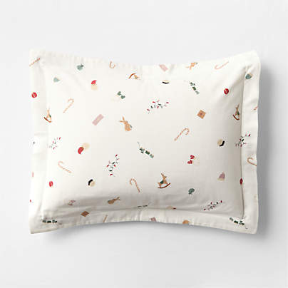 Supercozy Merry Moments Christmas 100% Organic Cotton Flannel Kids Pillow Sham