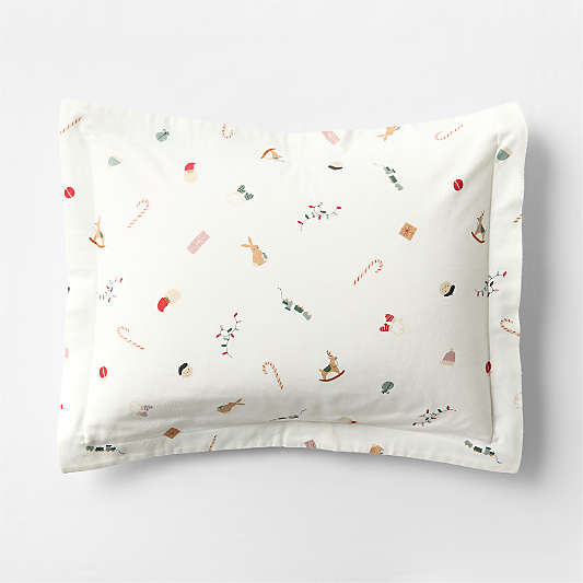 Supercozy Merry Moments Christmas 100% Organic Cotton Flannel Kids Pillow Sham