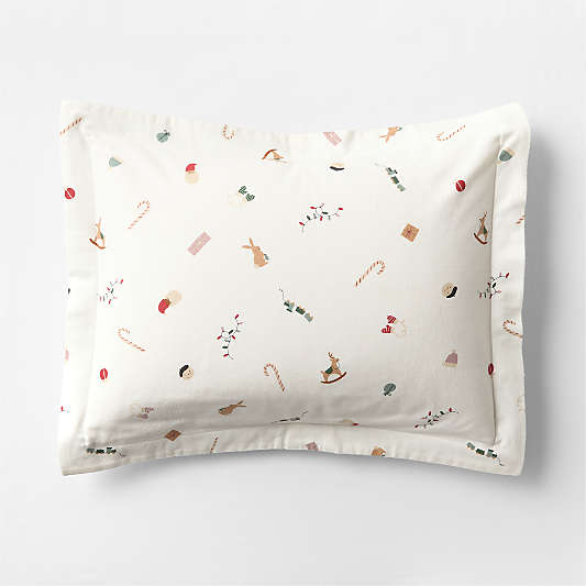 Supercozy Merry Moments Christmas 100% Organic Cotton Flannel Kids Pillow Sham