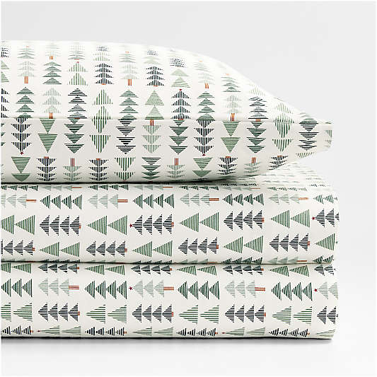 Supercozy Oh Christmas Tree Organic Cotton Flannel Kids Sheet Set