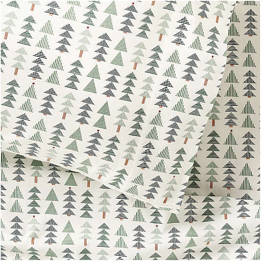 Supercozy Oh Christmas Tree 100% Organic Cotton Flannel Kids Queen Sheet Set