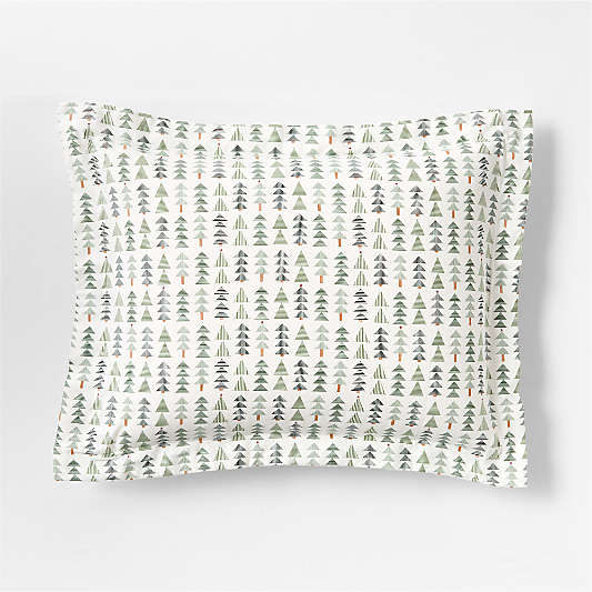 Supercozy Oh Christmas Tree Organic Flannel Kids Pillow Sham