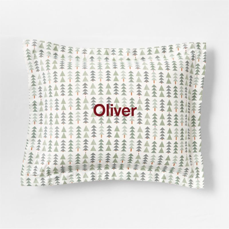 Supercozy Oh Christmas Tree Organic Flannel Kids Pillow Sham - image 1 of 4