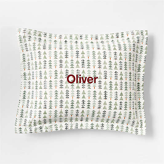 Supercozy Oh Christmas Tree Organic Flannel Kids Pillow Sham