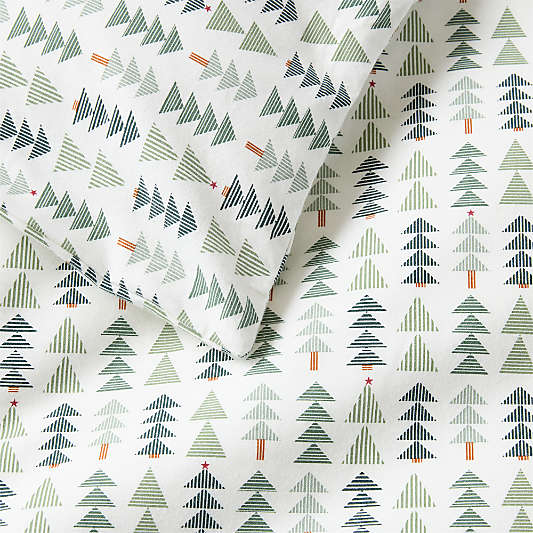 Supercozy Oh Christmas Tree 100% Organic Cotton Flannel Kids Duvet Cover