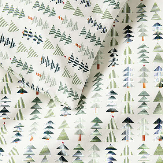 Supercozy Oh Christmas Tree 100% Organic Cotton Flannel Kids Duvet Cover
