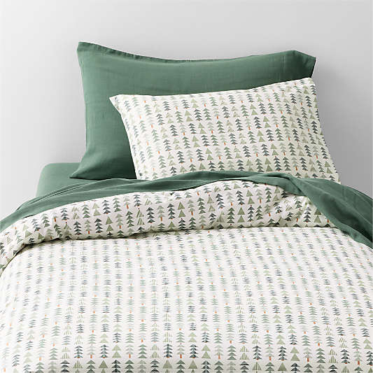 Supercozy Oh Christmas Tree 100% Organic Cotton Flannel Kids Duvet Cover