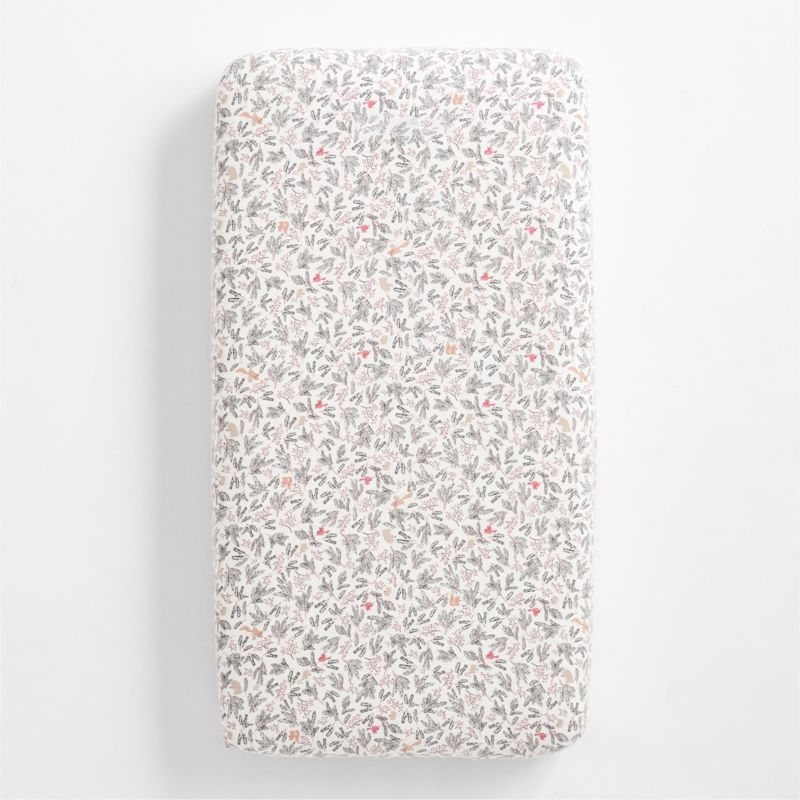 Supercozy Enchanted Winter Wonderland Organic Flannel Baby Crib Fitted Sheet - image 5 of 8