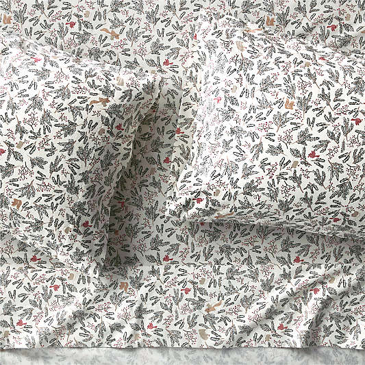 Supercozy Enchanted Winter Wonderland 100% Organic Cotton Flannel Kids Sheet Set