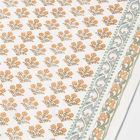 Spring Block Print 120" Table Runner