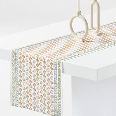 View Spring Block Print 120" Table Runner details