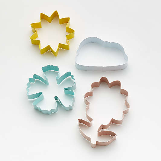 Spring Metal Cookie Cutters, Set of 4