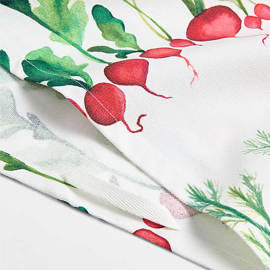 Spring Vegetable Printed Organic Cotton Kitchen Dish Towel