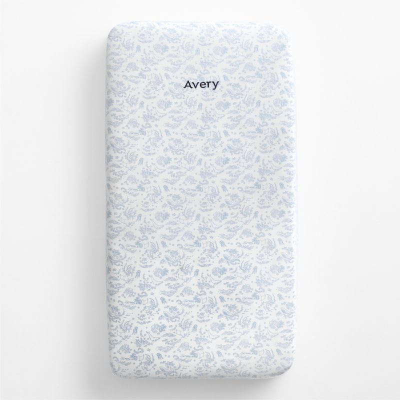 Supersoft Aquatic Life Organic Baby Crib Fitted Sheet - image 1 of 5