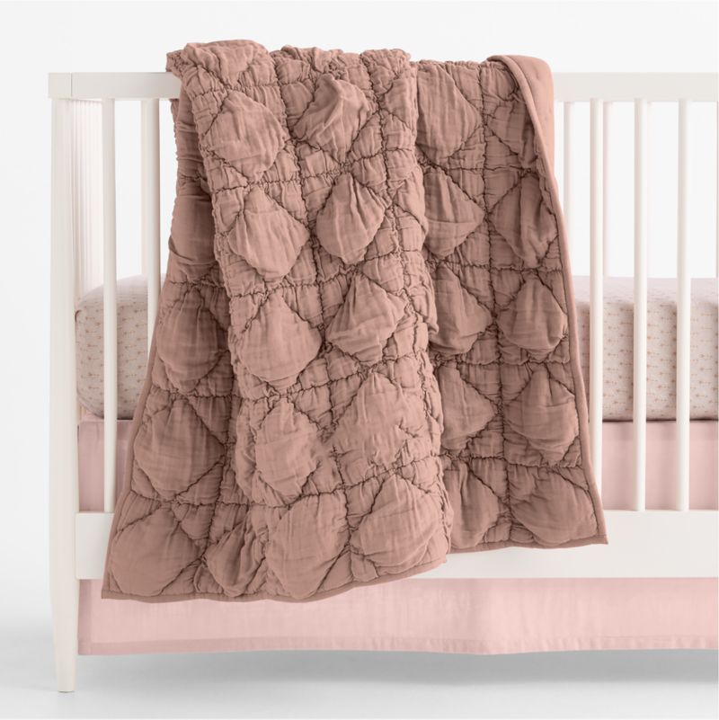 Supersoft Camila Floral Organic Cotton Gauze Baby Crib Fitted Sheet - image 5 of 7