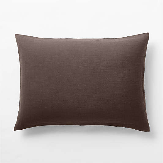 Supersoft Cacao Brown Organic Cotton Gauze Kids Pillow Sham