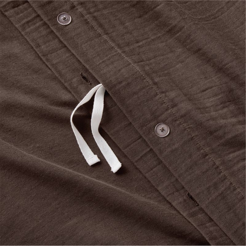 Supersoft Cacao Brown 100% Organic Cotton Gauze Kids Twin Duvet Cover - image 4 of 10
