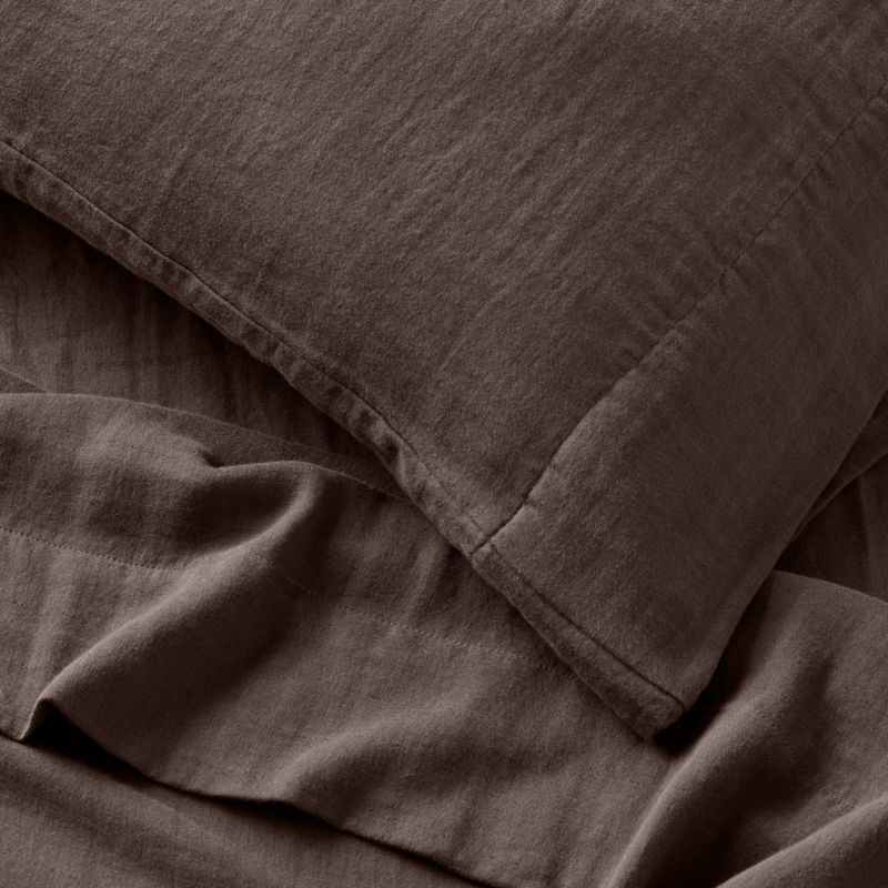 Supersoft Cacao Brown 100% Organic Cotton Gauze Kids Twin Sheet Set - image 2 of 6