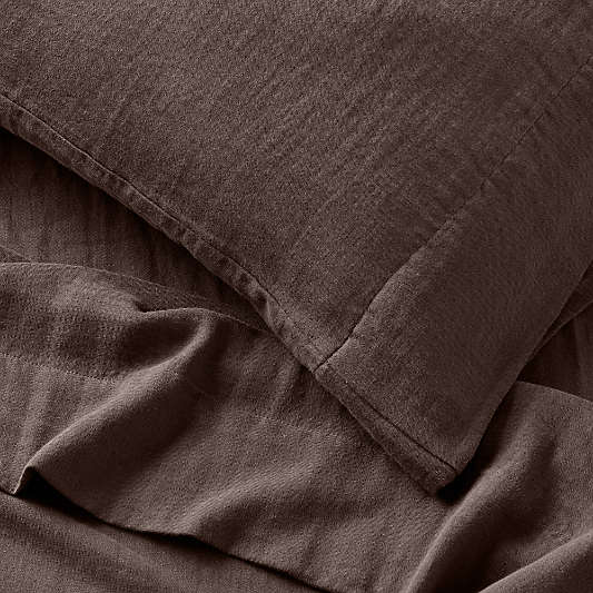 Supersoft Cacao Brown 100% Organic Cotton Gauze Kids Sheet Set