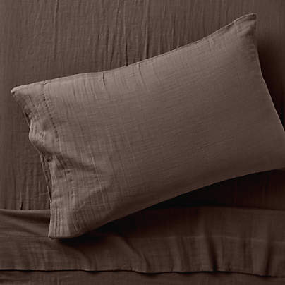 Supersoft Cacao Brown 100% Organic Cotton Gauze Kids Twin Sheet Set