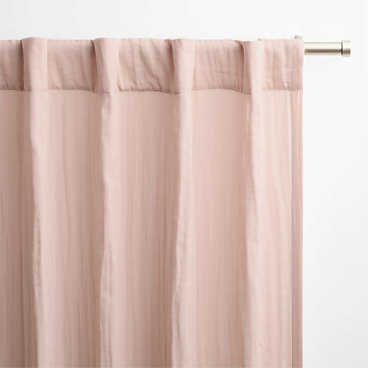 Supersoft Lilac Rose Organic Cotton Kids Curtain Panel