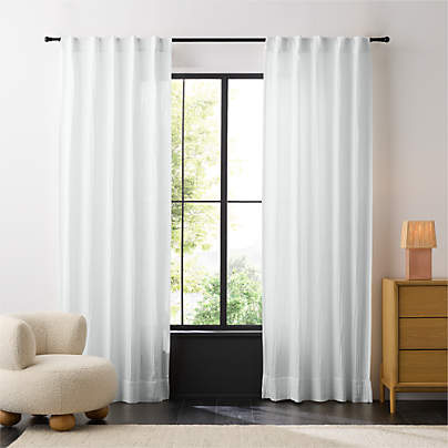 Supersoft Pampas Ivory 100% Organic Cotton Kids Curtain Panel 44"x96"